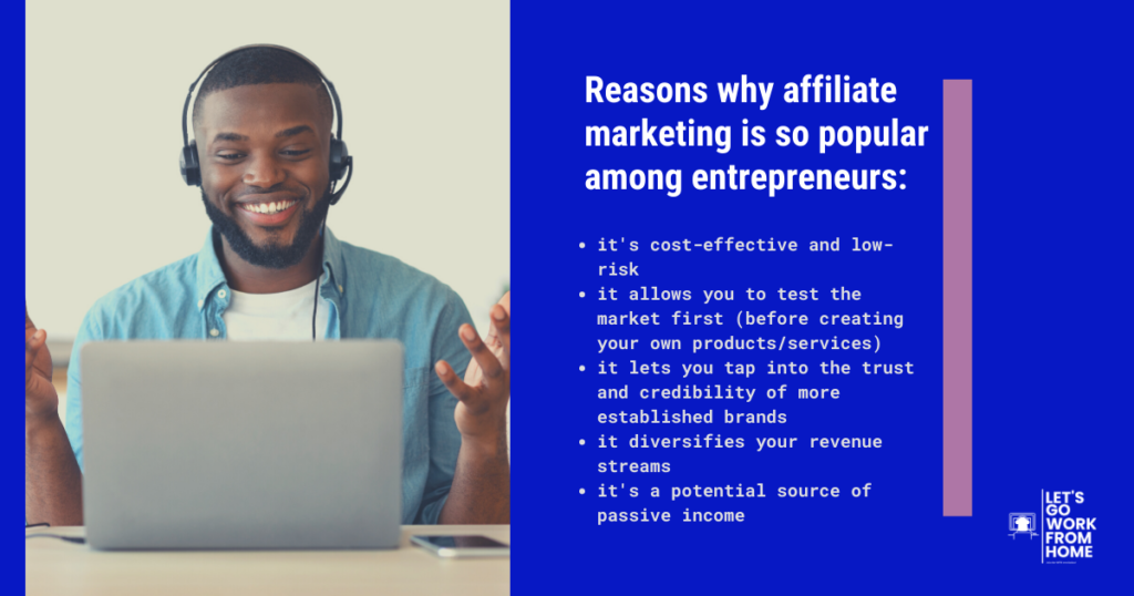 Reasons why affiliate marketing is so popular among entrepreneurs - Let's Go Work From Home